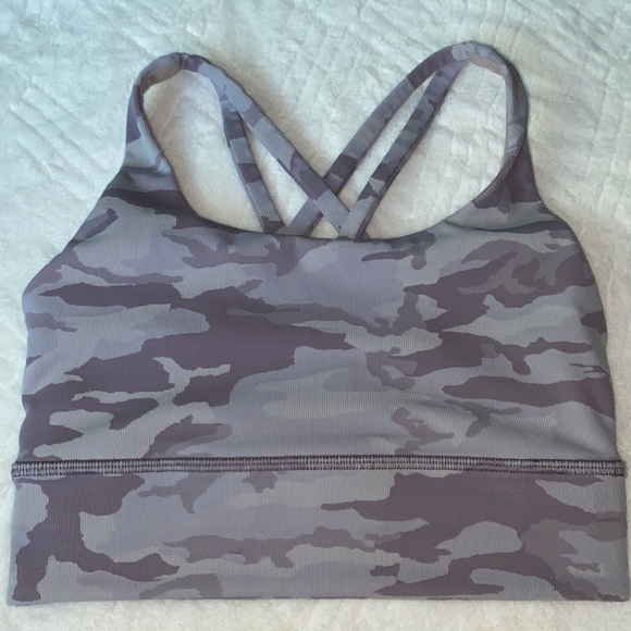 Lululemon Energy Bra Long Line Ribbed *Medium Support, B-D Cup Size 4 - Picture 3 of 8